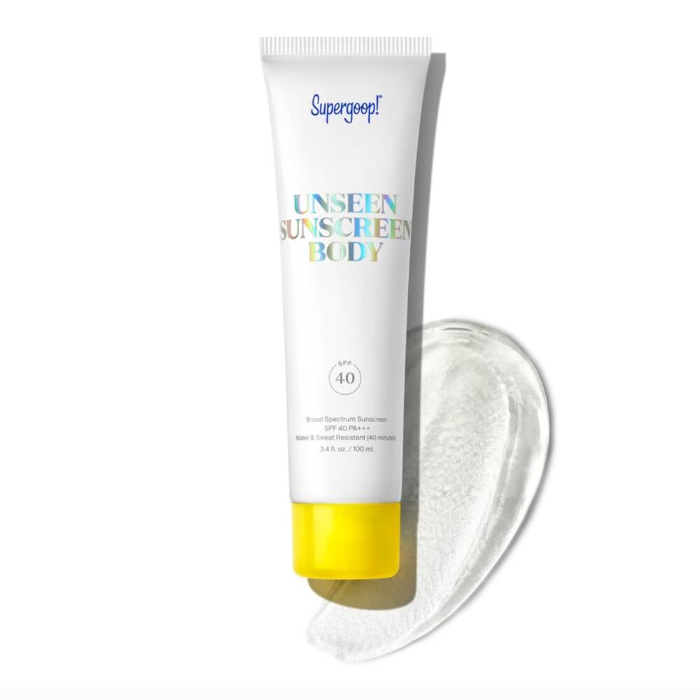 Supergoop! Unseen Sunscreen Body SPF 40 - Invisible Sun Protection - 3.4 fl oz - Weightless & Scentless - Water & Sweat Resistant - For All Skin Ty