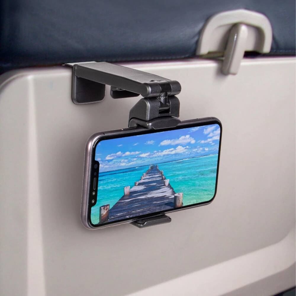 In flight Airplane Phone Holder Mount [Hands Free Viewing]