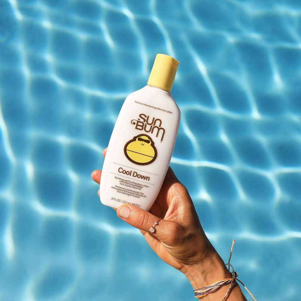 Sun Bum Cool Down Aloe Vera Lotion - Vegan After Sun Care with Cocoa Butter to Soothe and Hydrate Sunburn - 8 oz